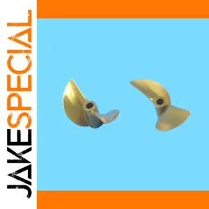Gold Aluminum RC Boat Propellers for Racing