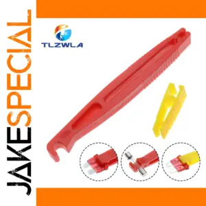 Bright Red and Yellow Car Fuse Puller Set