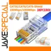 Premium 100-Pack Gold-Plated RJ45 Ethernet Connectors