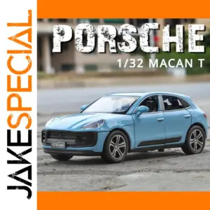 1:32 Porsche Macan T Diecast Model in Blue