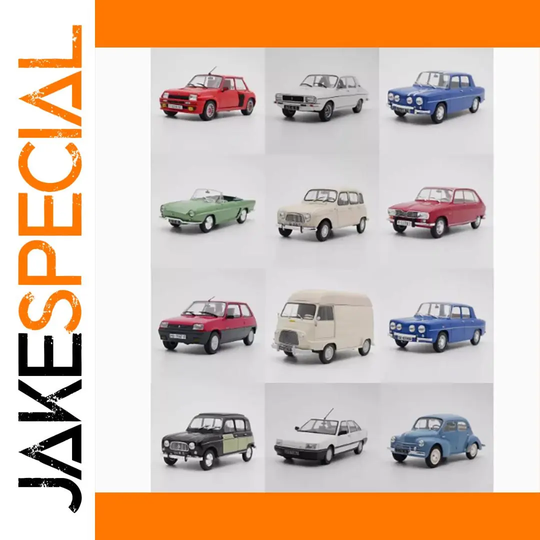 Vintage Renault 4/8/16/21 Alloy Diecast Models Set 1 Vintage Renault 4/8/16/21 Alloy Diecast Models Set