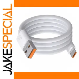 White USB-C Fast Charging & Data Cable