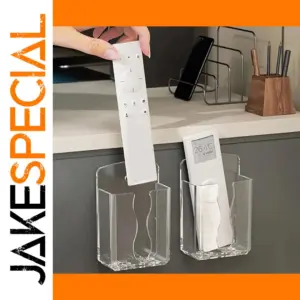 Wall-Mounted Transparent Storage Organizer