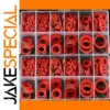 600-Piece Red Steel Washer Set