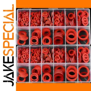 600-Piece Red Steel Washer Set