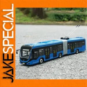 Bright Blue 1:42 Scale Trolleybus Model
