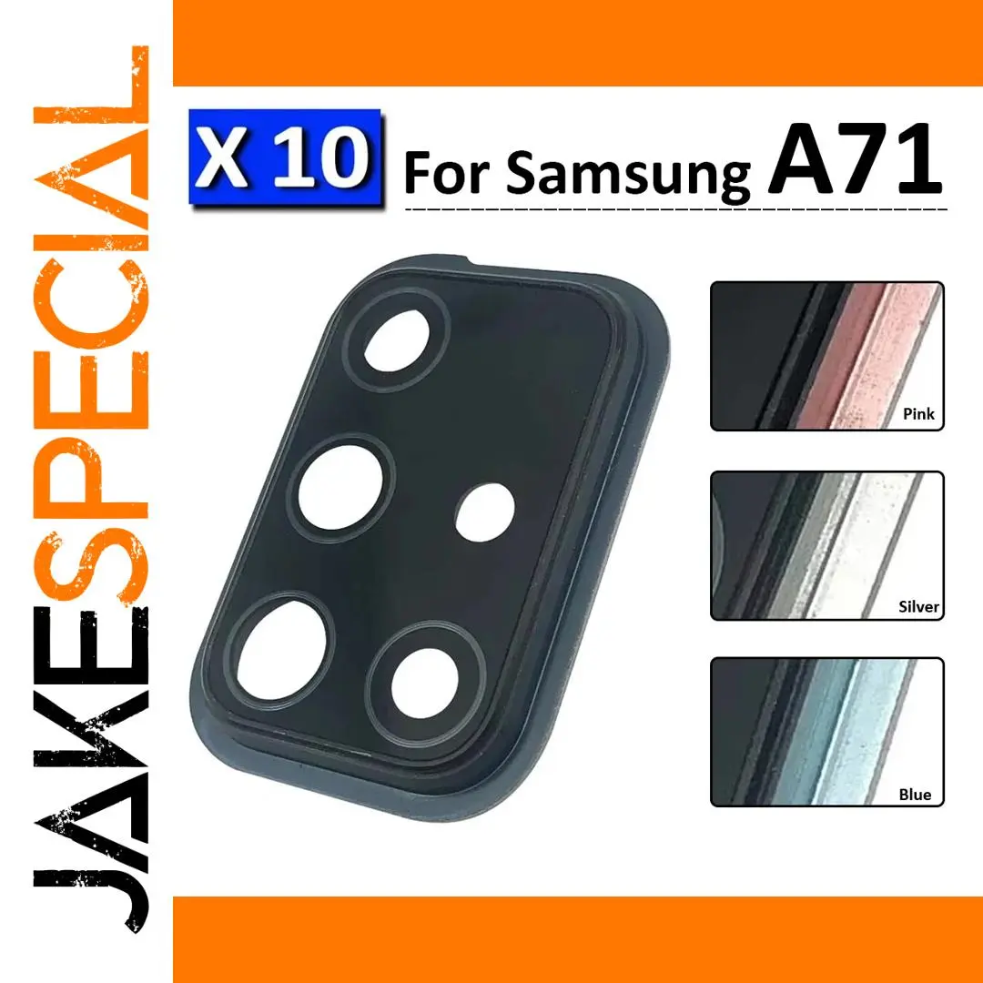 Samsung Galaxy A71 Rear Camera Lens Covers (Set of 10) 1 Samsung Galaxy A71 Rear Camera Lens Covers (Set of 10)