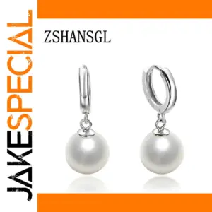 Silver Pearl Earrings for Women