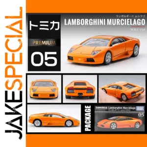 Vibrant Orange Lamborghini Murciélago Model
