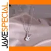 Sterling Silver Rabbit Pendant Necklace for Women