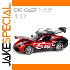 Red 1:22 Scale Diecast Race Car Model