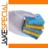 Bright Blue and Yellow Soldering Cleaning Sponges Set