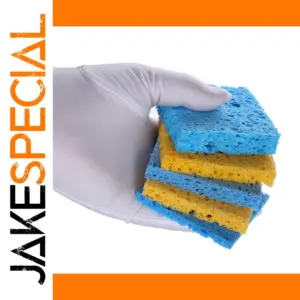 Bright Blue and Yellow Soldering Cleaning Sponges Set