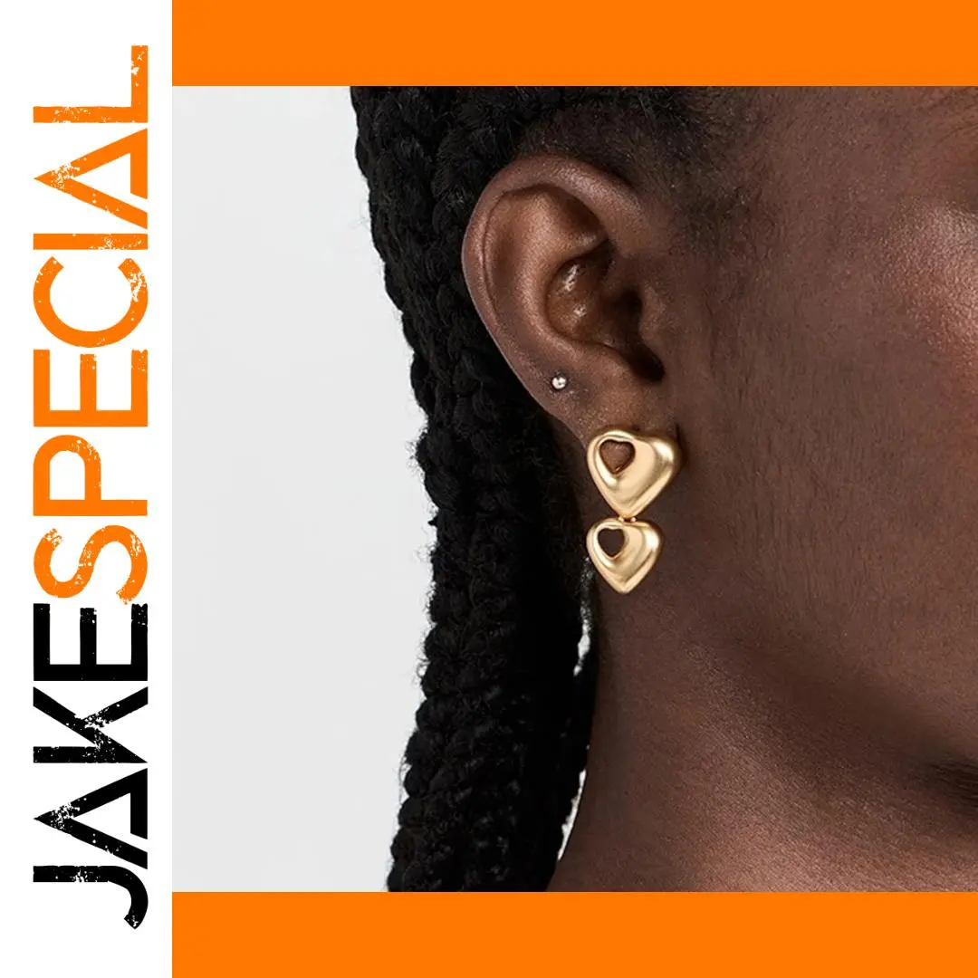Gold Stainless Steel Earrings Set for Women 1 Gold Stainless Steel Earrings Set for Women