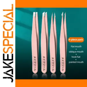 Professional Stainless Steel Tweezers Set for Beauty