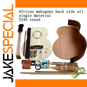 43-Inch Khaya Acoustic Jumbo Guitar