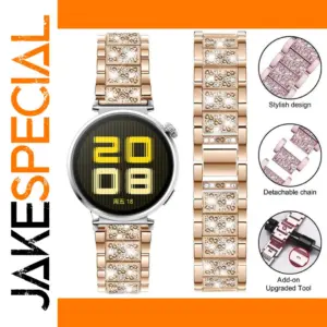 Luxury Stainless Steel Diamond Bracelet for Huawei GT5