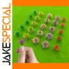 Vibrant Miniature Trees and Bushes Set for HO Scale