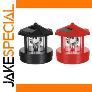 Solar Rotating Lighthouse LED Landscape Lamp