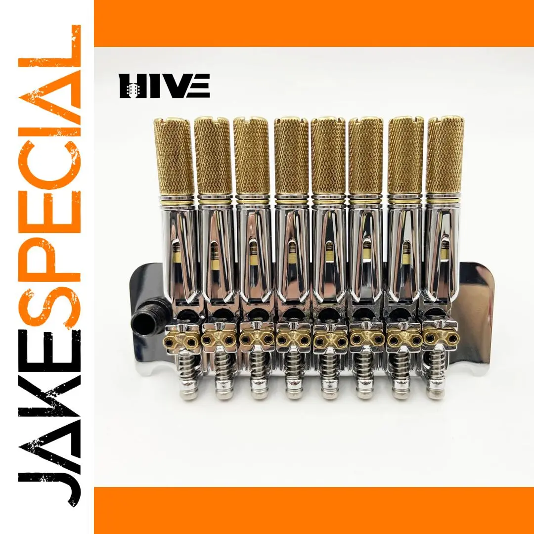 High-End Headless Guitar Bridge for 7/8-String Guitars 1 High-End Headless Guitar Bridge for 7/8-String Guitars