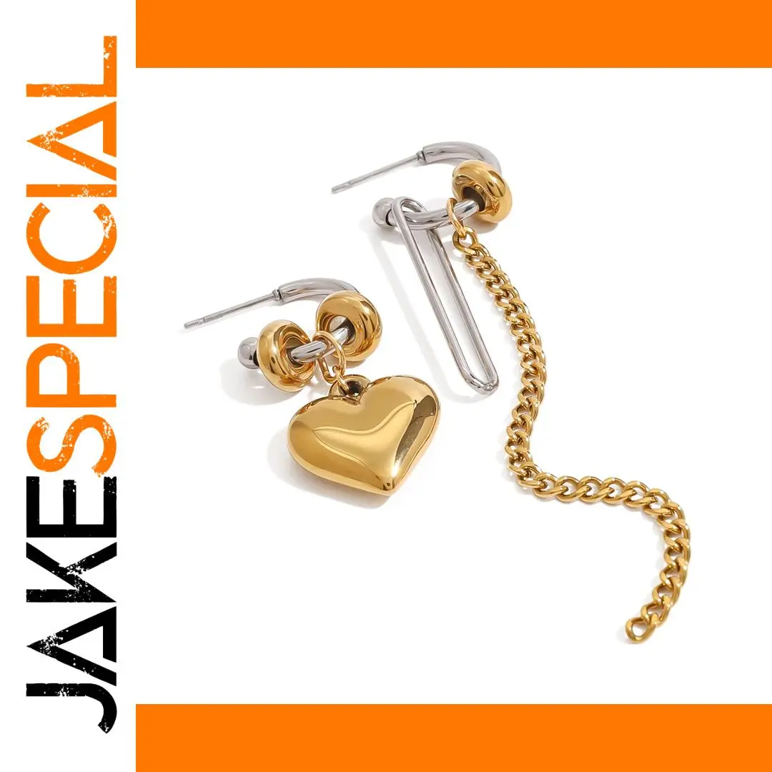 Stainless Steel Heart Earrings for Women 1 Stainless Steel Heart Earrings for Women