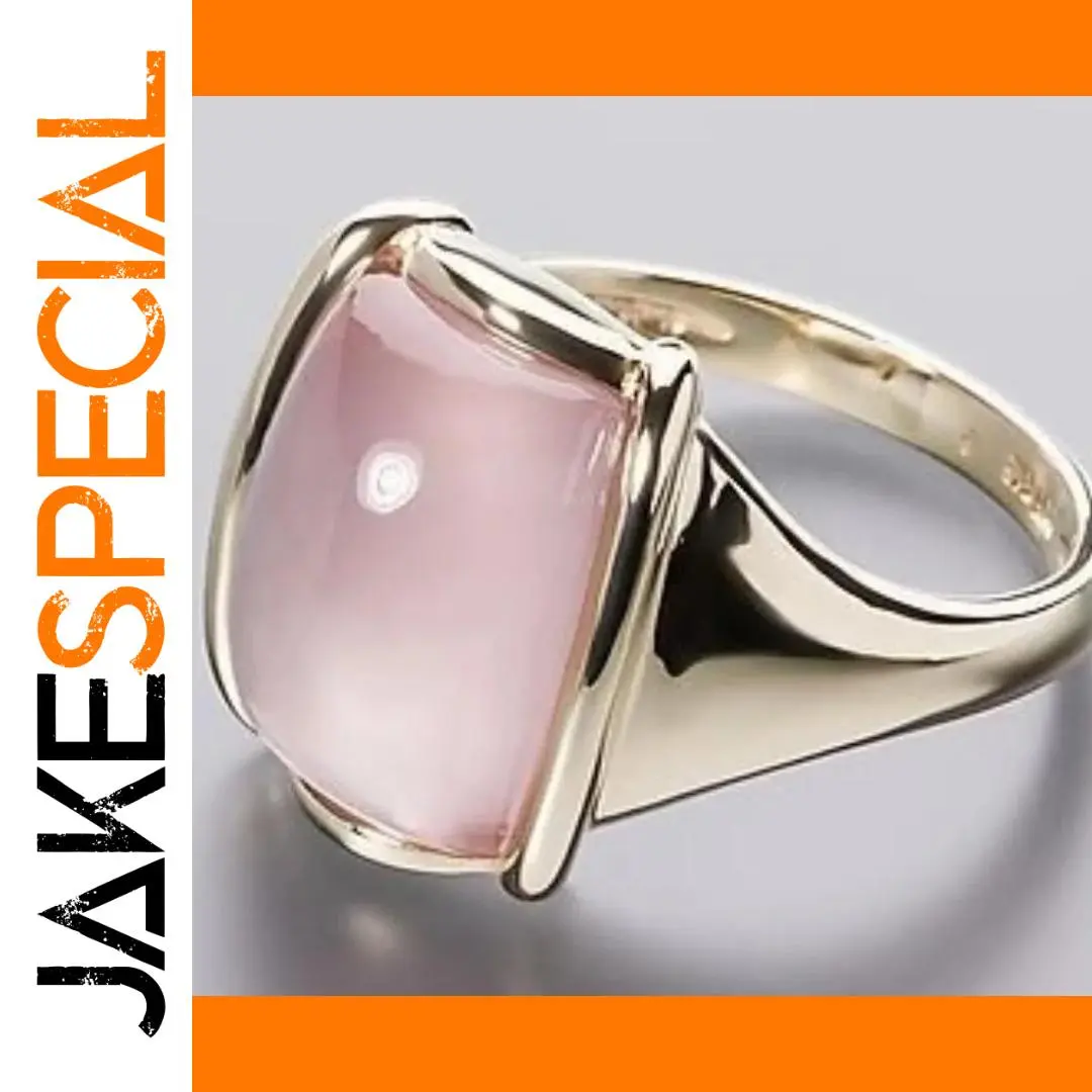 Elegant Gold Silver Rectangular Cocktail Ring 1 Elegant Gold Silver Rectangular Cocktail Ring