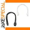 6-Pin PCIe Power Extender Cable 32cm Black & White