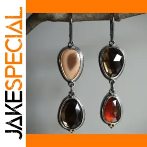 Vintage Geometric Drop Earrings for Women