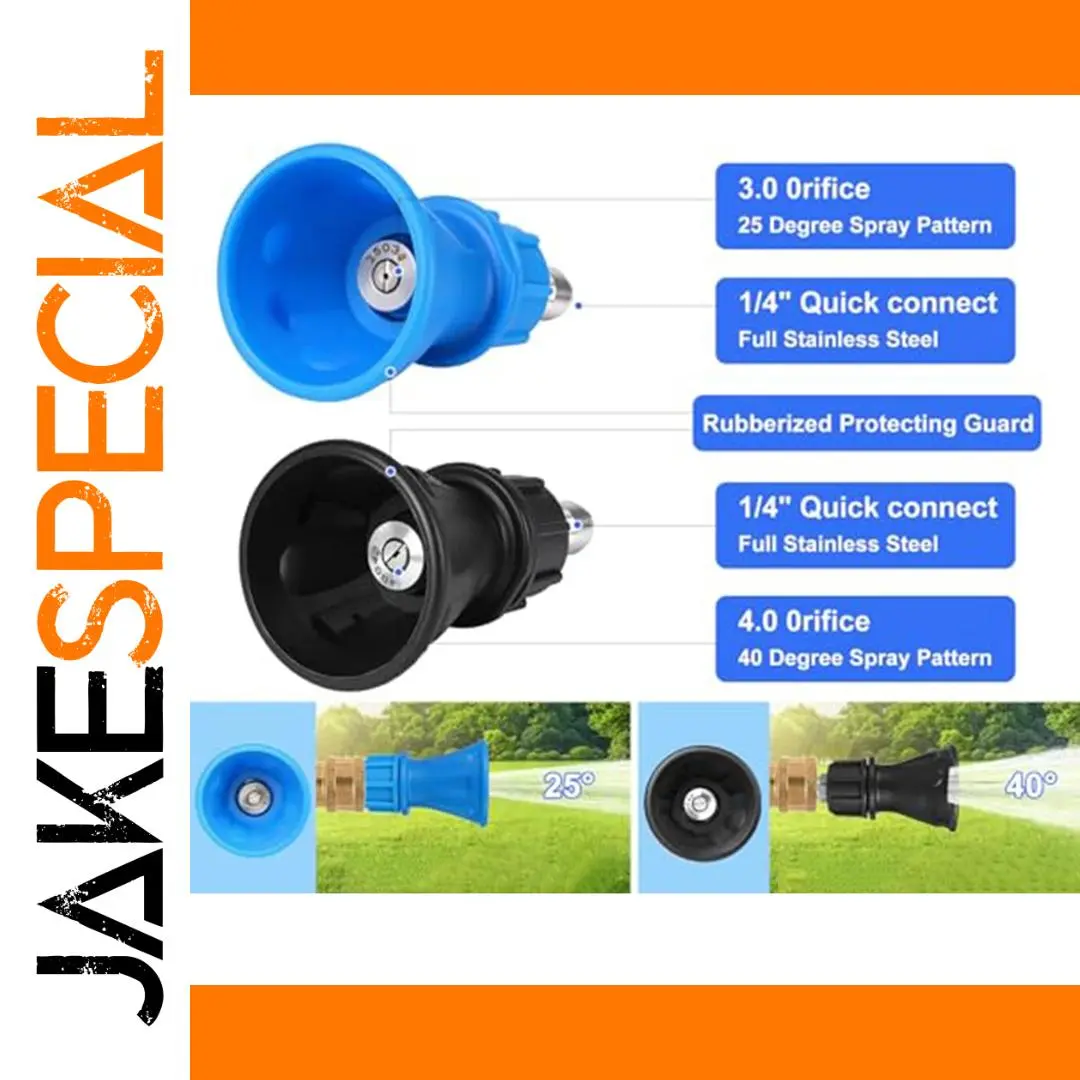 Stainless Steel Pressure Washer Nozzles Set 1 Stainless Steel Pressure Washer Nozzles Set