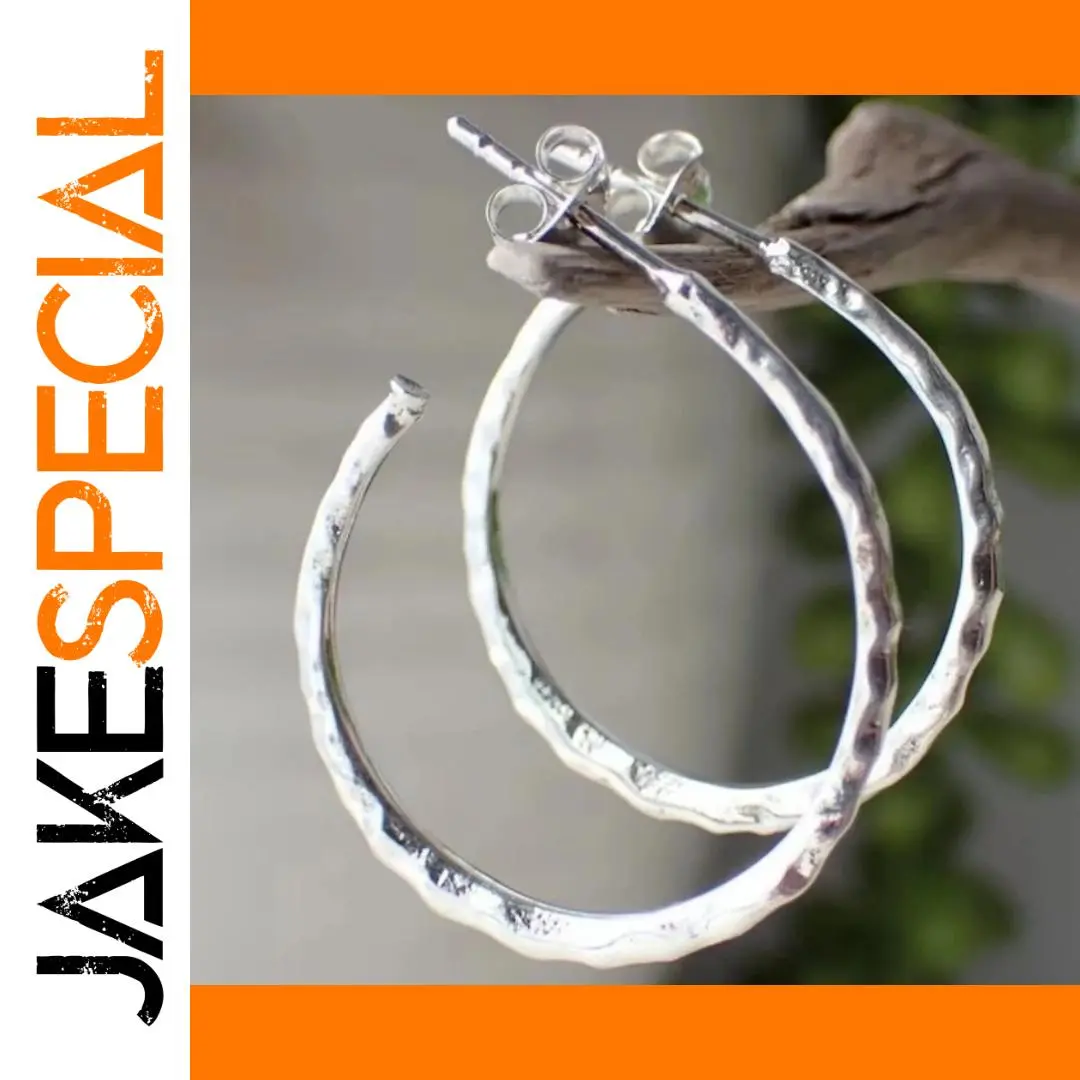 Vintage Silver Hoop Earrings 1 Vintage Silver Hoop Earrings