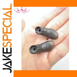 Miniature Black Shoes for 1/6 Action Figures