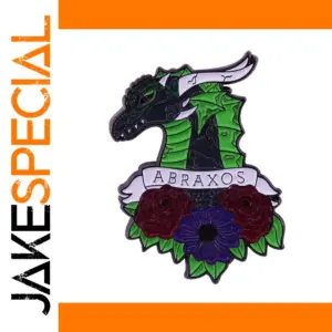 Throne of Glass Dragon Enamel Pin for Fans