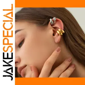 Stainless Steel Gold Hoop Earrings JDE2310018