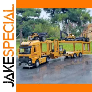 Yellow 1:32 Scale Construction Transport Truck