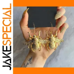 Vintage Insect Bee Drop Earrings for Women