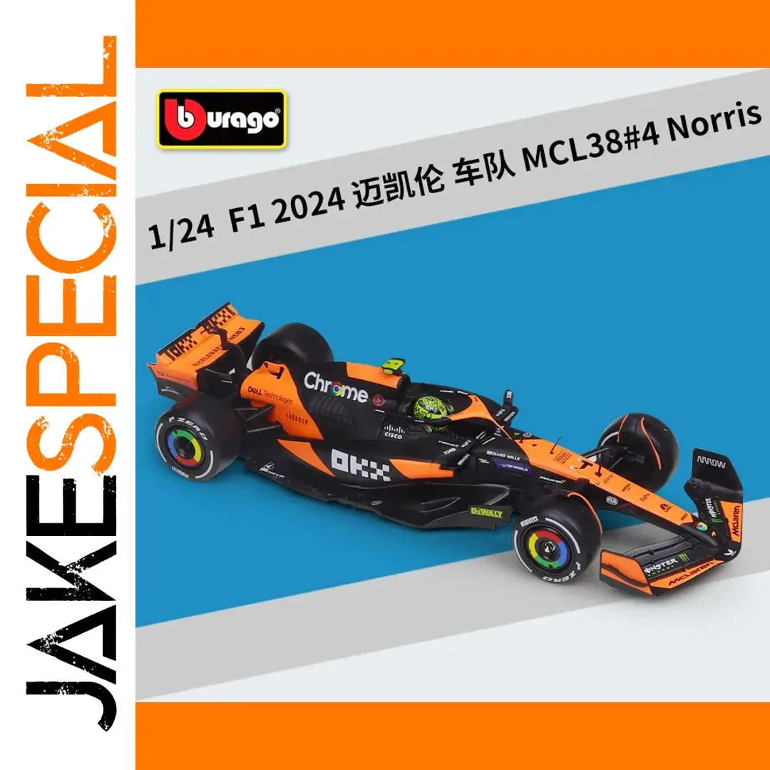 Diecast McLaren MCL38 F1 Model 1:24 Scale 1 Diecast McLaren MCL38 F1 Model 1:24 Scale