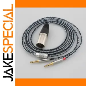 8-Core Silver-Plated OCC Headphone Cable