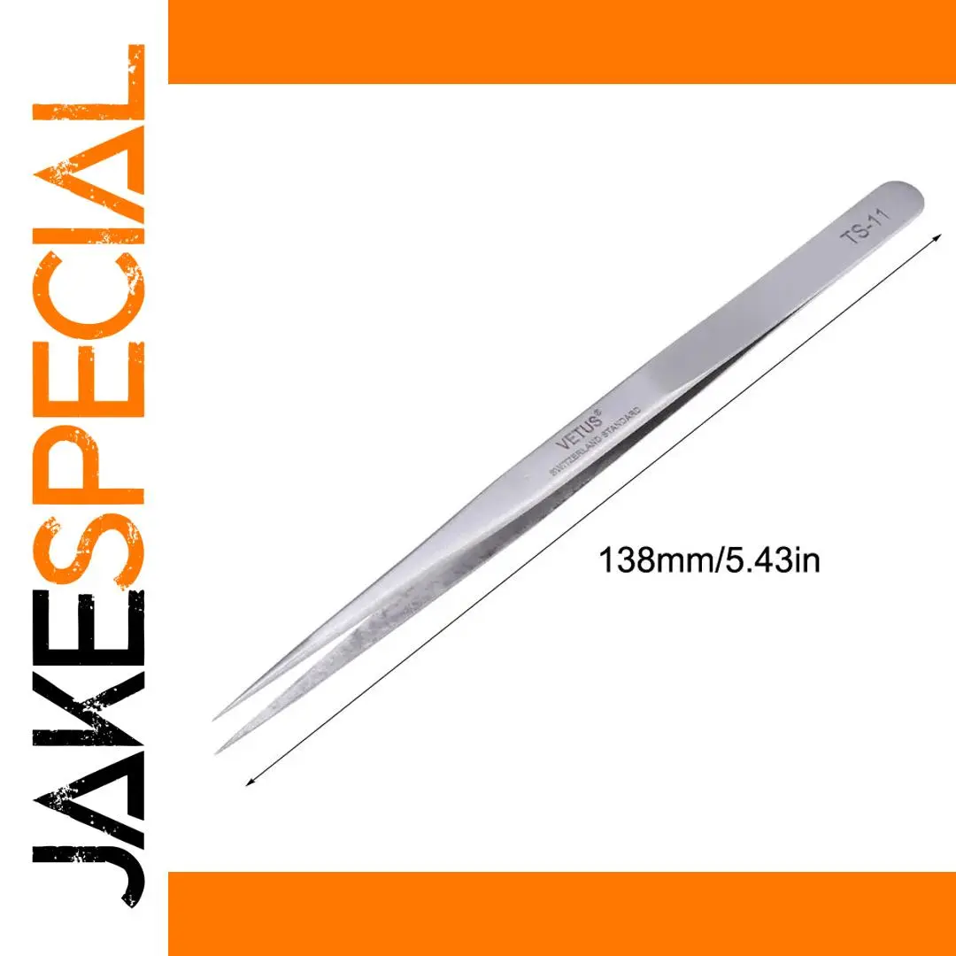 Stainless Steel Precision Tweezers Set TS-11 1 Stainless Steel Precision Tweezers Set TS-11