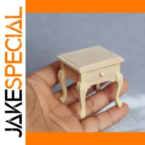 Miniature Wood Dollhouse Nightstand for 1:12 Scenes