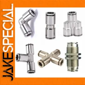 Nickel-Plated Brass Pneumatic Fittings Set