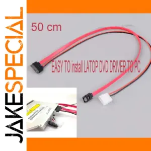 Slimline SATA Data & Power Cable for Laptops