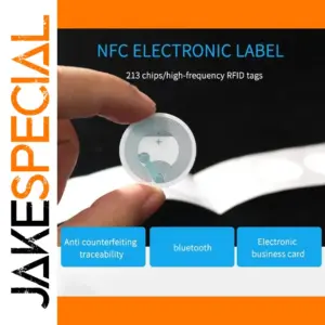 Set of 10 Reflective Metallic NFC213 Tags