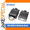 VGA HDB15 Male/Female Welding Head 15-Pin Connector