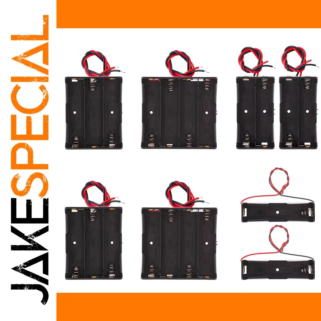 8-Pack 18650 Battery Holder Set with Multiple Configurations 1 8-Pack 18650 Battery Holder Set with Multiple Configurations