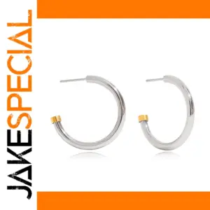 Stainless Steel Letter C Earrings 45mm