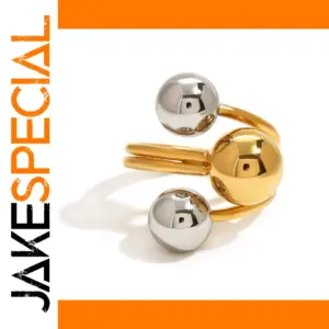 Unisex Three-Layer Stainless Steel Ring