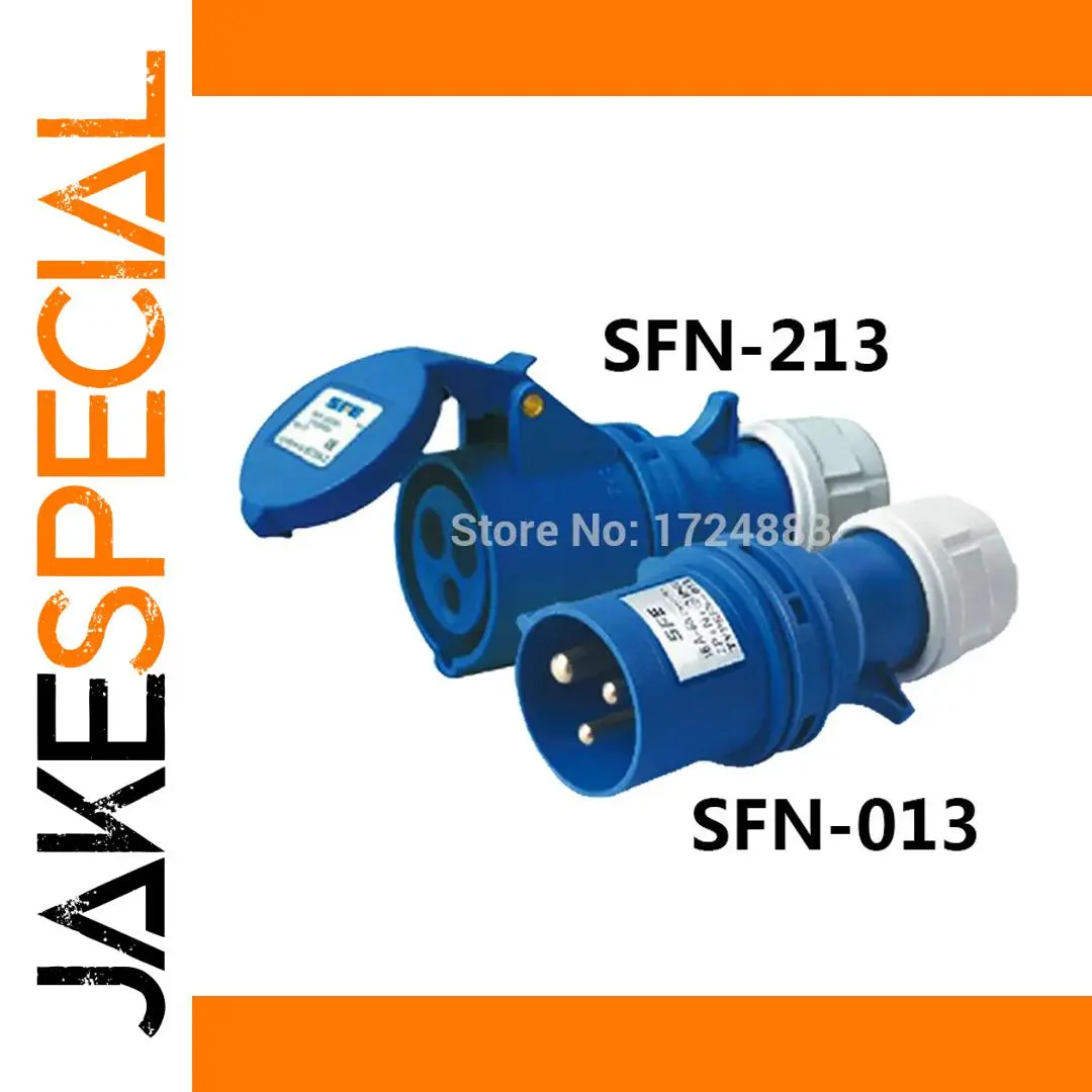 Industrial Waterproof 16A 3-Pin Connector Set 1 Industrial Waterproof 16A 3-Pin Connector Set