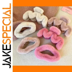 Pastel Plush Hair Clip for Women