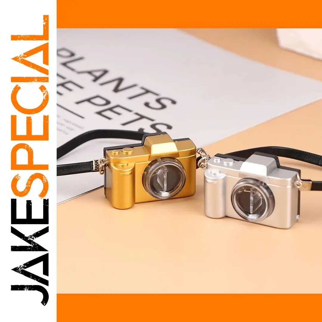 Miniature Retro Camera for Dollhouses in Gold & Silver 1 Miniature Retro Camera for Dollhouses in Gold & Silver