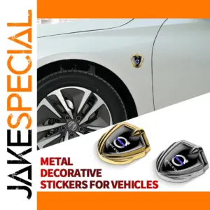 3D Metal Car Emblem in Gold or Silver
